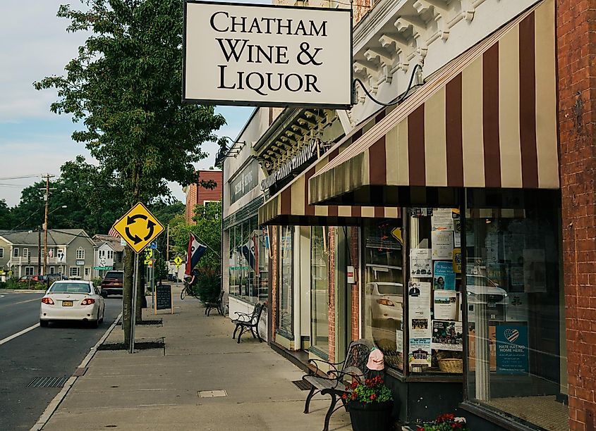 Chatham Wine and Liquor vintage sign, Chatham, New York