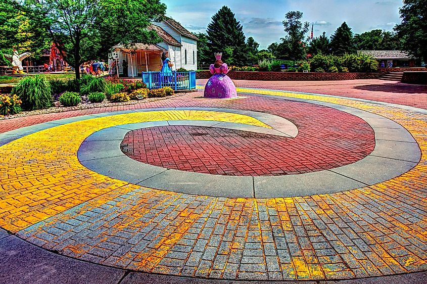 Aberdeen, South Dakota: Storybook Land's Yellow Brick Road