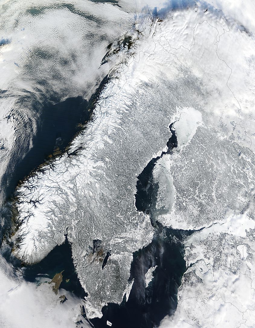 The Scandinavian Peninsula. 