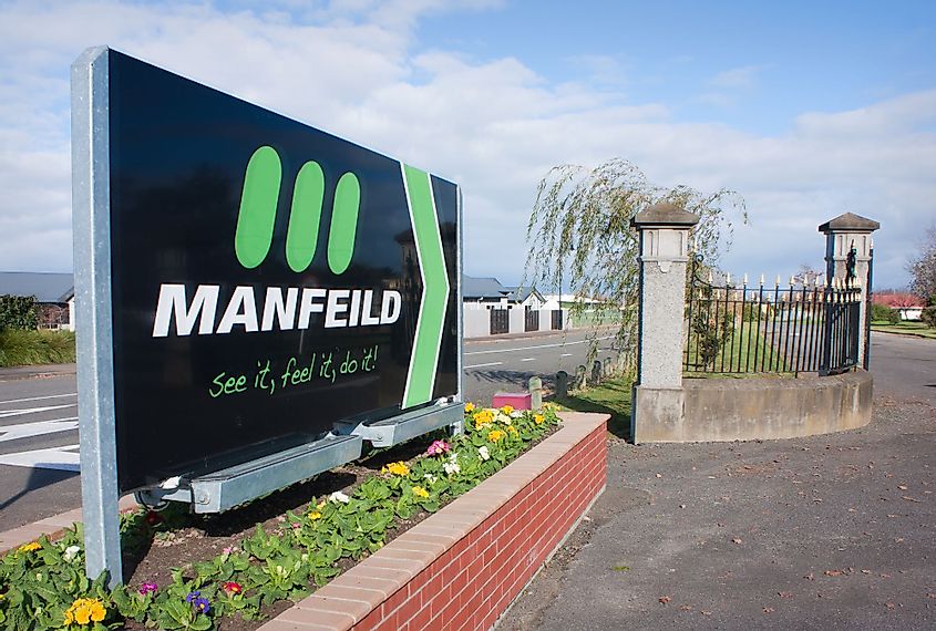 Entrance to the Manfield Autocourse in Feilding, New Zealand