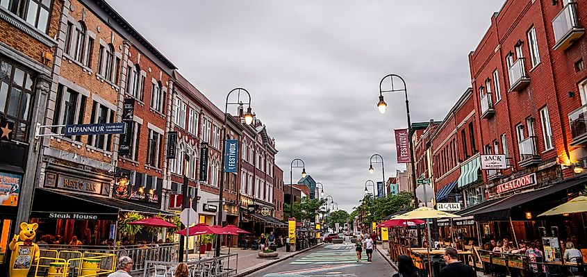 Trois Rivieres, Quebec: Historical center in cloudy weather