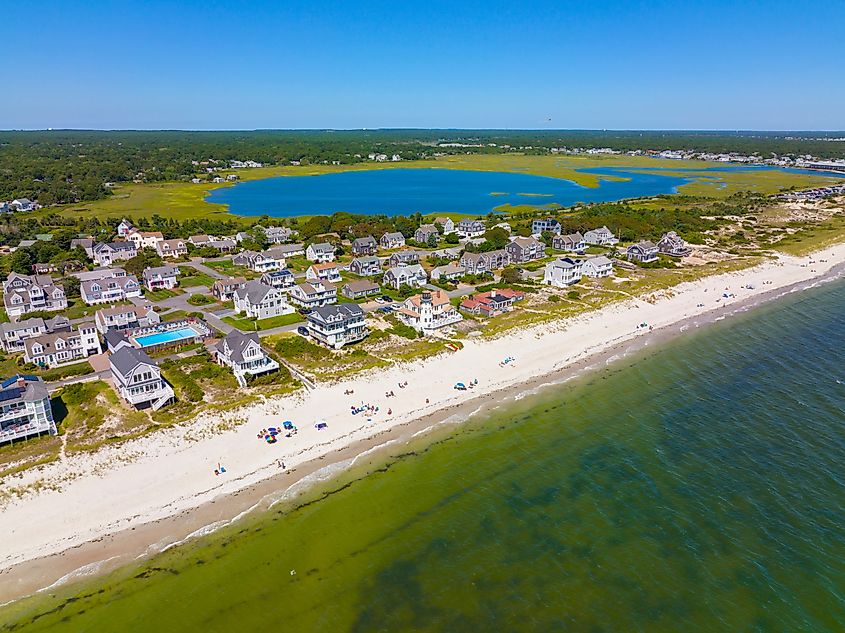 Seagull Beach in Yarmouth, Massachusetts.