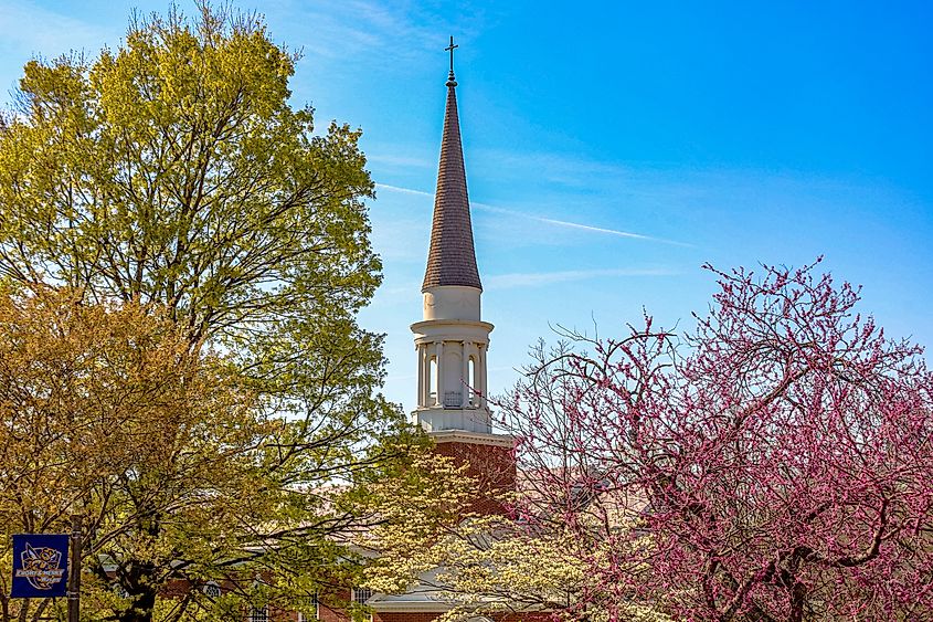 Memorial Chapel at Emory and Henry University.