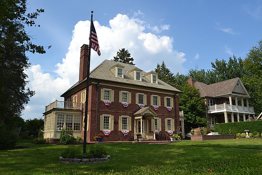 Old historic buildings in Havre de Grace, Maryland