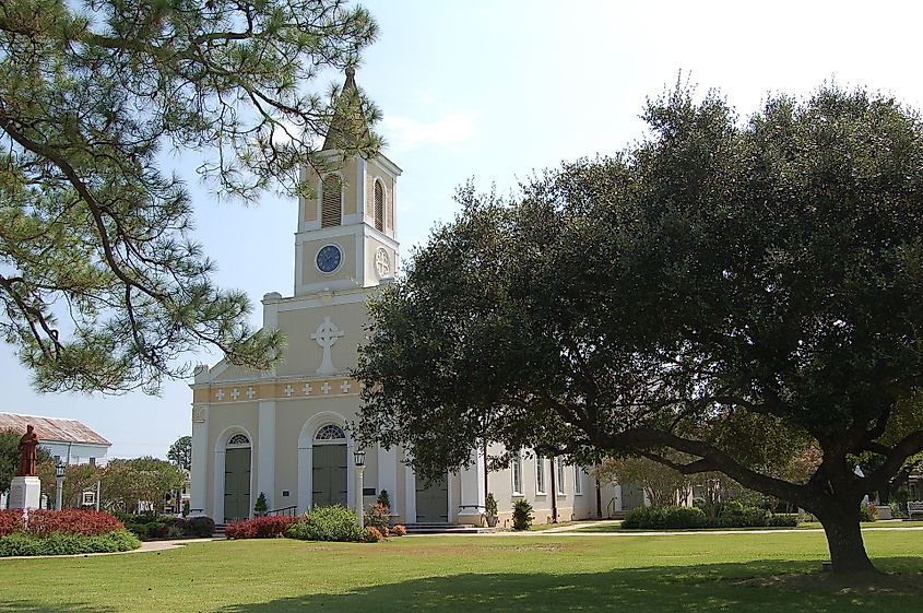  St. Martin of Tours Catholic Church in Saint Martinsville, Louisiana.