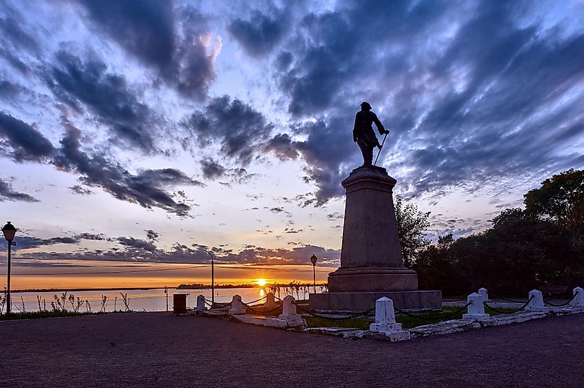 monument to Peter I in Arkhangelsk