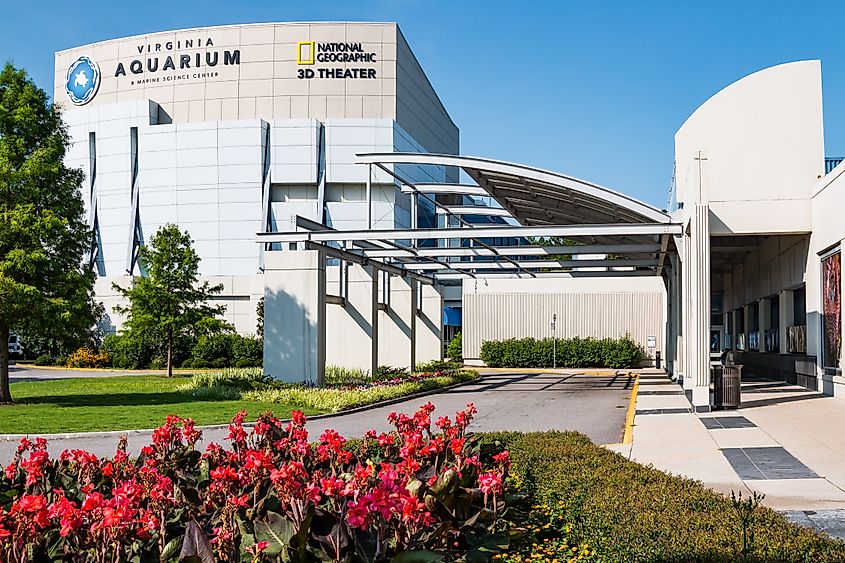 The Virginia Aquarium & Marine Science Center, an aquarium and marine science museum, which also houses an theater.