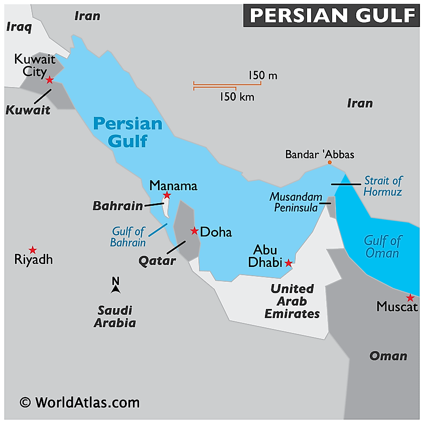 Persian Gulf Map Arabia Geographicus Rare Antique Maps