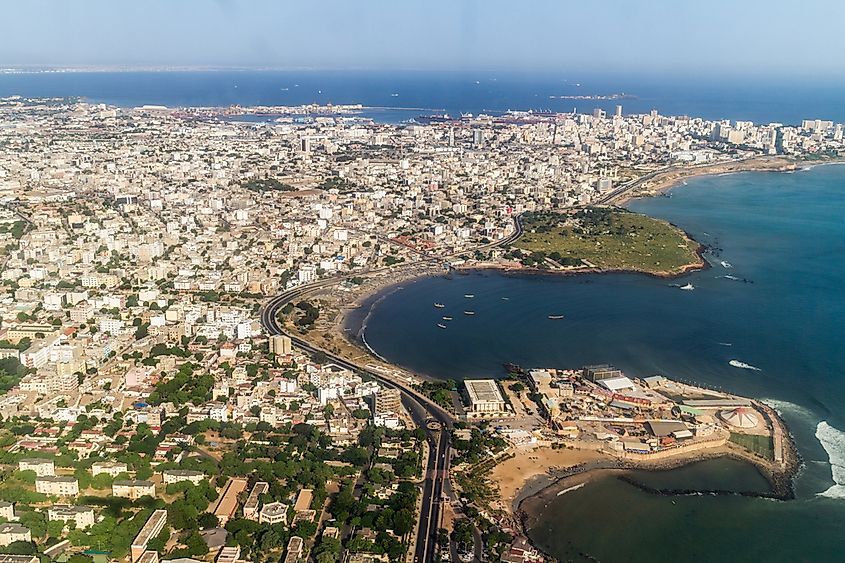 The city of Dakar, Senegal.