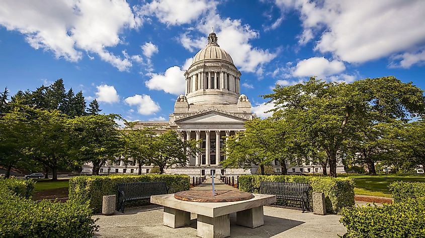 The Washington State Capitol Building in Olympia, Washington