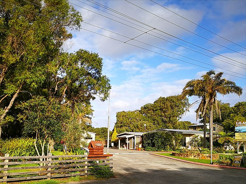View of the suburban houses in Western Australia.