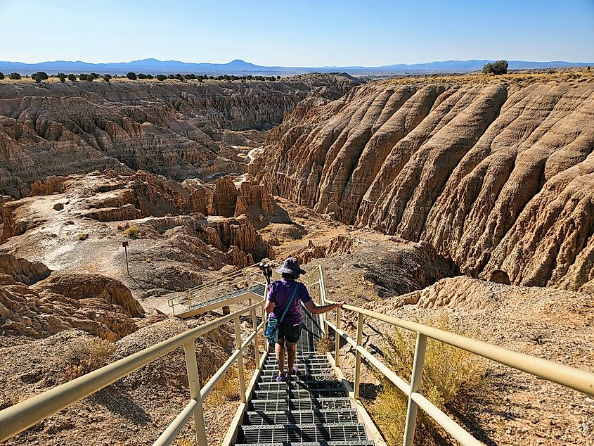 The stunning landscape of the Cathedral Gorge State Park in Panaca, Nevada