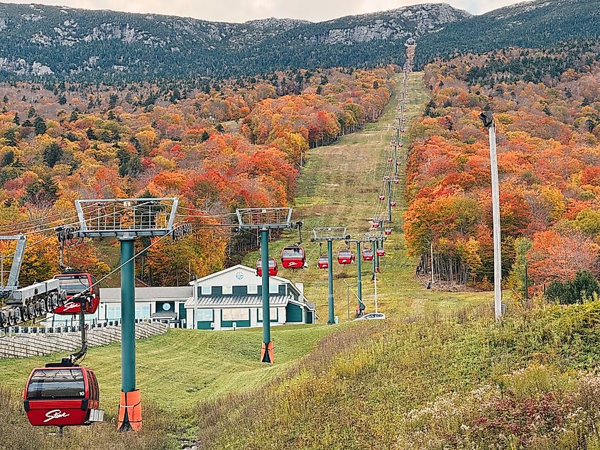 Ski lift in Stowe, Vermont