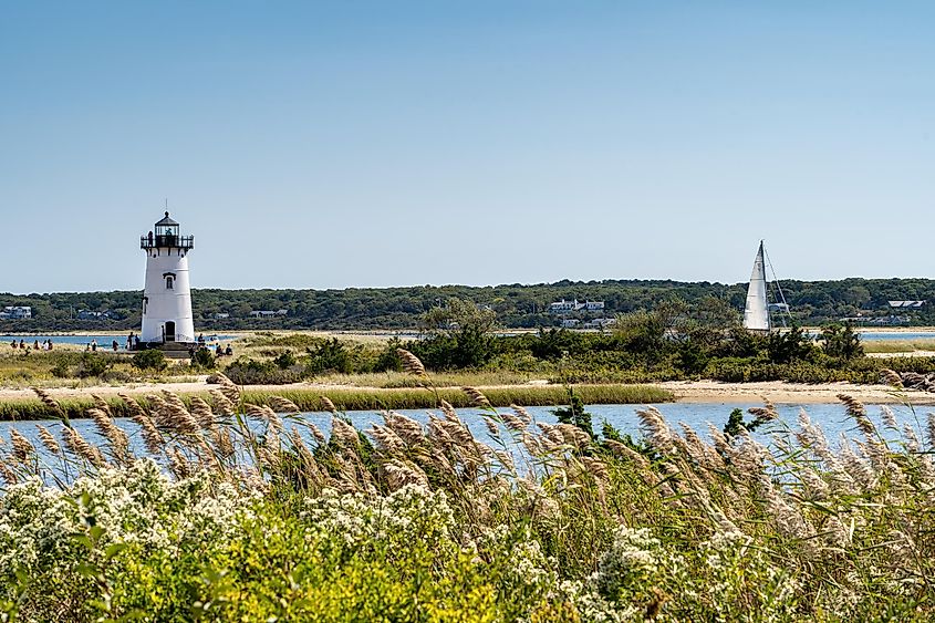 The lighhouse in Edgartown, Massachusetts.