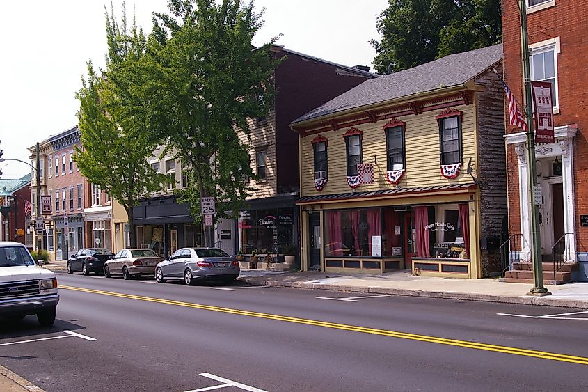 Commercial district in Mechanicsburg, Pennsylvania