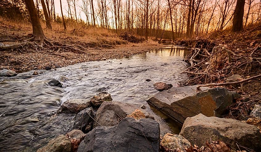 Sunrise in Clarksburg, Maryland