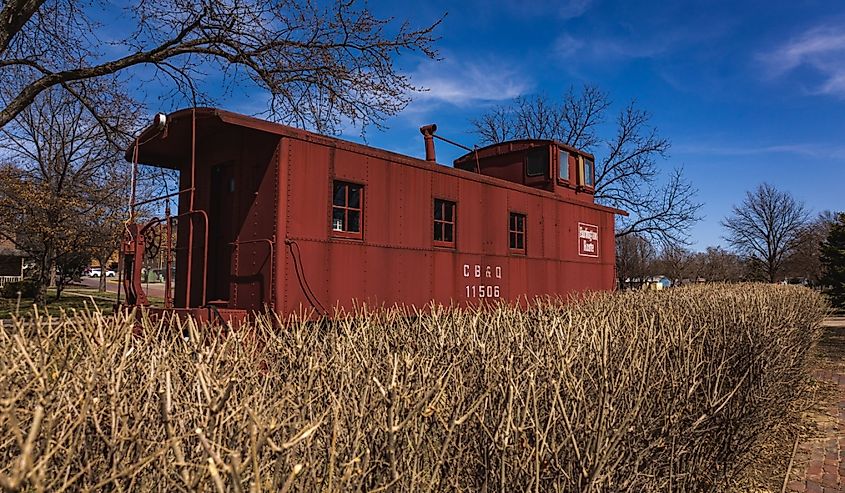 Train Depot in Wahoo, Nebraska