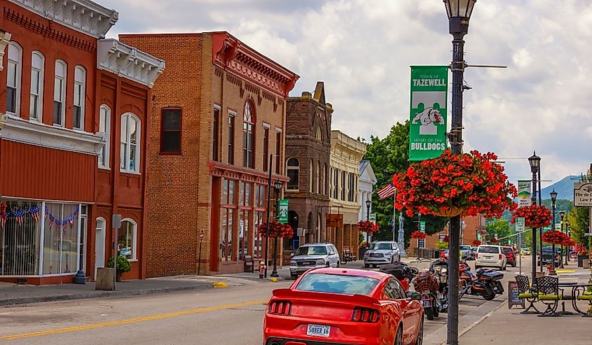 Streetview of Tazewell, Virginia.