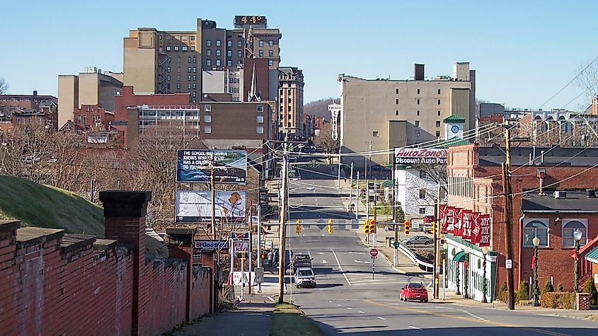 Downtown Clarksburg, West Virginia. Image credit: Tim Kiser via Wikimedia Commons
