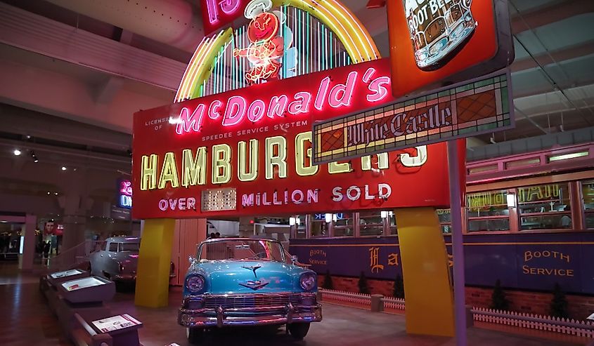 Henry Ford Museum of American Innovation is National Historic Landmark in the Detroit suburb of Dearborn, Michigan.