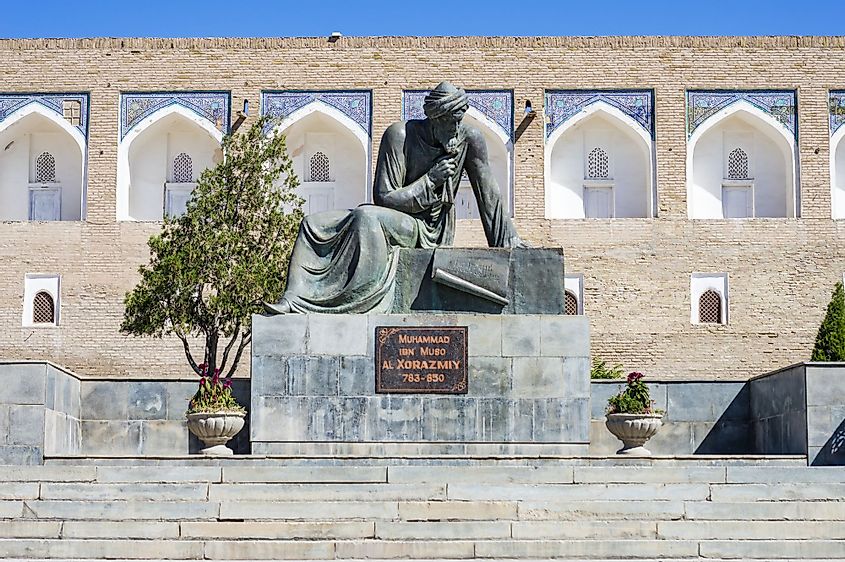 Memorial Monument of Muhammad ibn Musa al Khwarizmi in Khiva, Uzbekistan