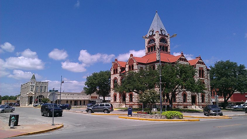 Stephenville Texas with Erath County Courthouse