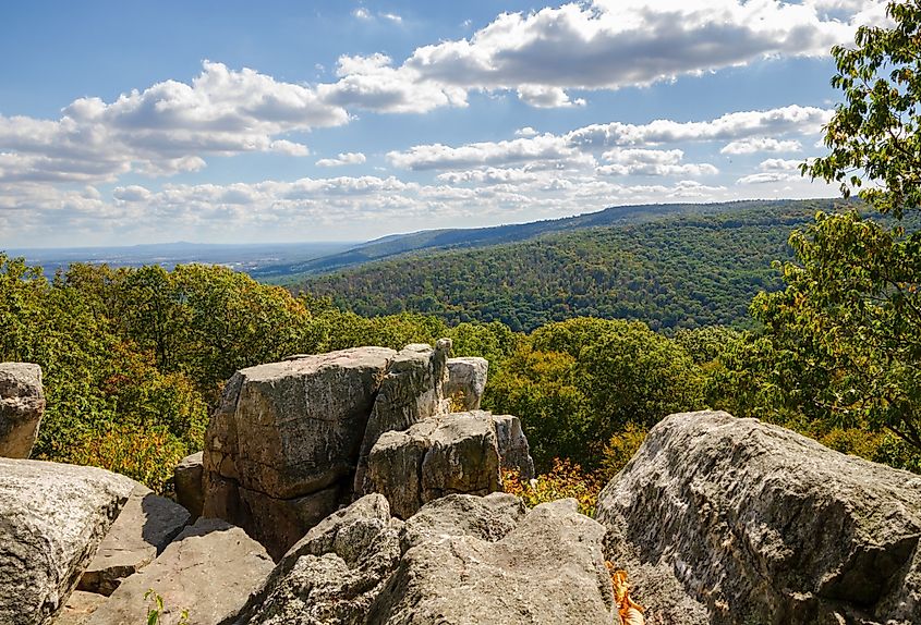 Overlook in Catoctin Mountain Park, north-central Maryland