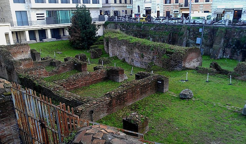 The eastern end of the Ludus Magnus