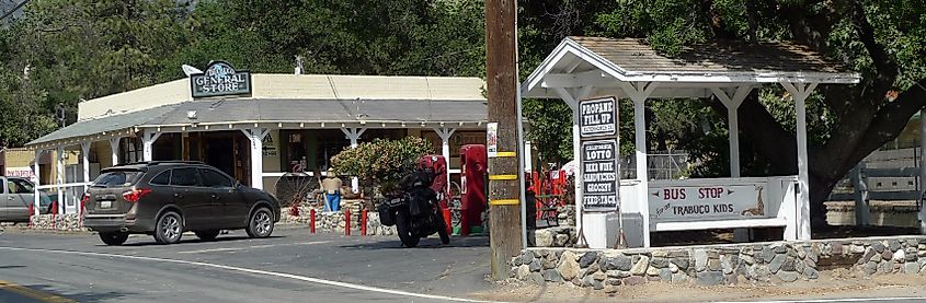 View of the Trabuco Canyon General Store in California.