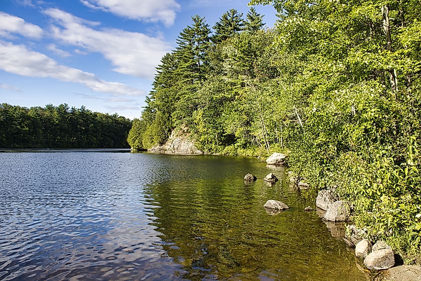The beautiful Androscoggin outside of Lewiston, Maine.