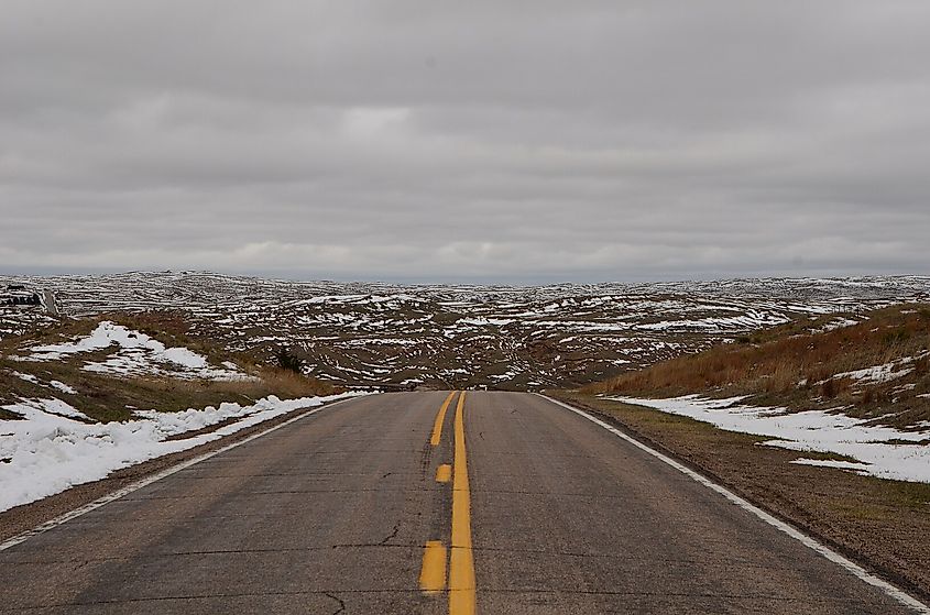 Wintry scene in Valentine National Wildlife Refuge.