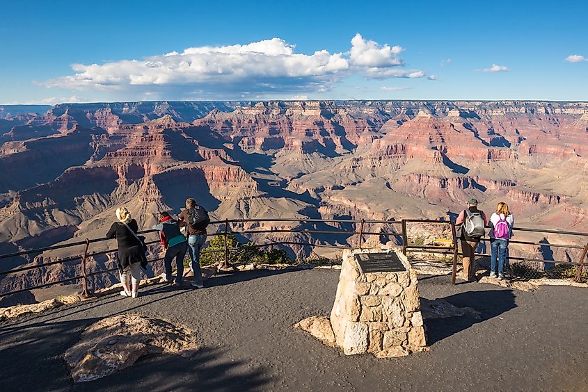 Tourists at Grand Canyon National Park, Arizona
