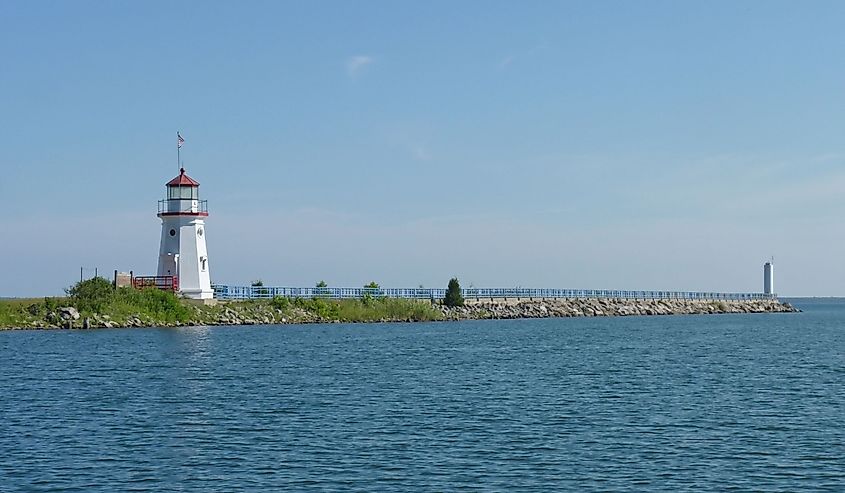 Overlooking the Cheboygan Michigan Port.