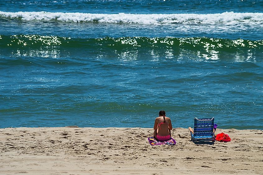 A beach in North Beach Island