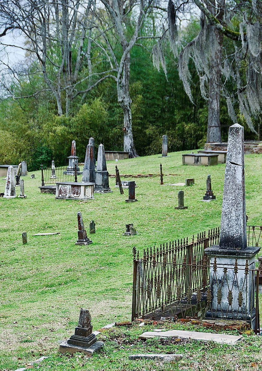Grand Gulf Military Park Cemetary. Editorial Photo Credit: Marcel Hamonic via Shutterstock.