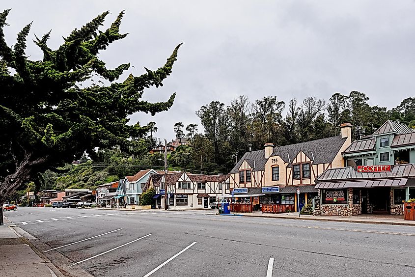 Downtown Main St. West End in Cambria, California