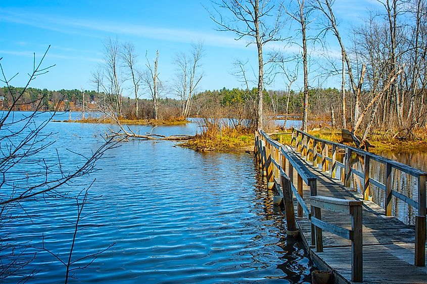 Hudson Pointe Nature Preserve outside Glens Falls, New York.