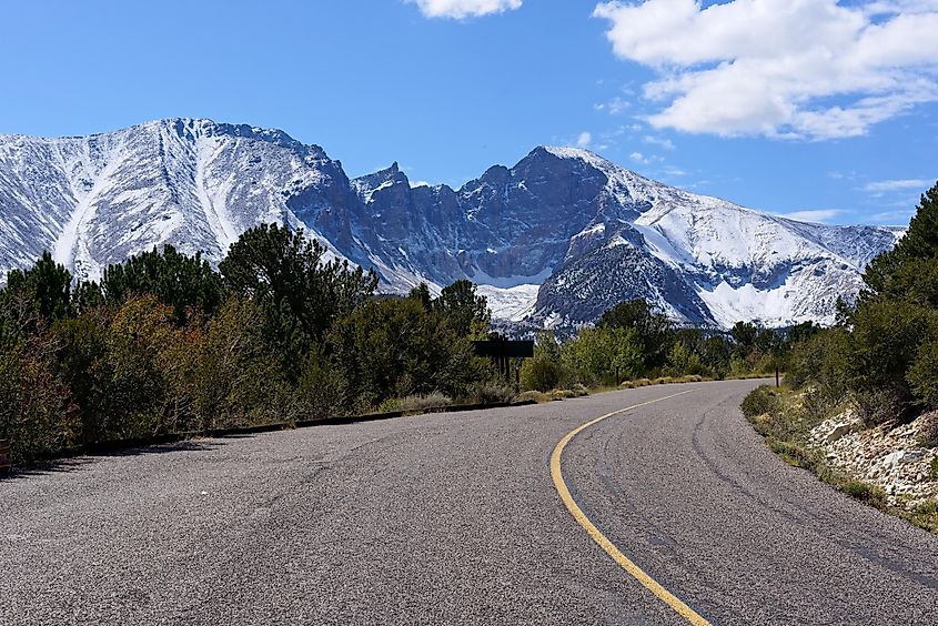 The scenic drive through the Great Basin National Park, Nevada.