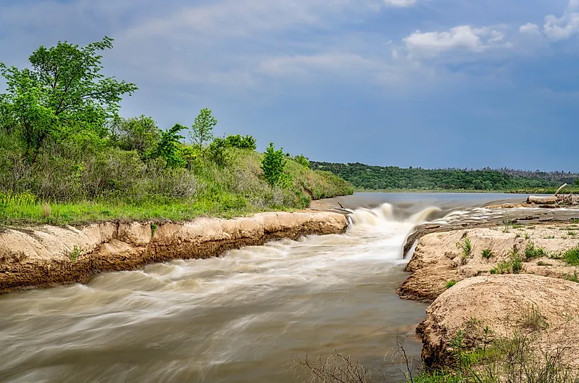 Norden Chute rapids on the Niobrara River in Nebraska