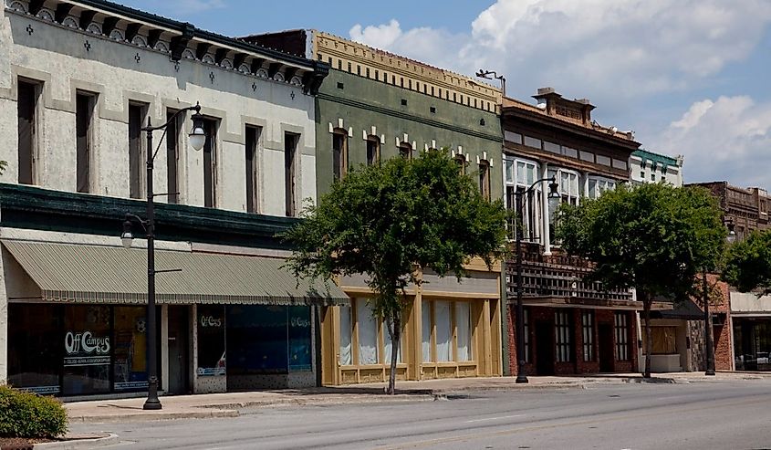 Downtown Gadsden, Alabama.