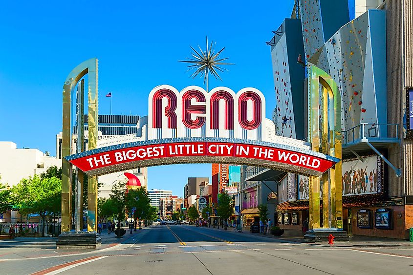The Reno Arch in Reno, Nevada