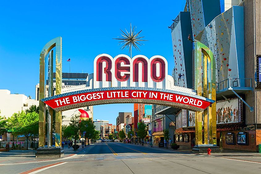 The Reno Arch in Reno, Nevada