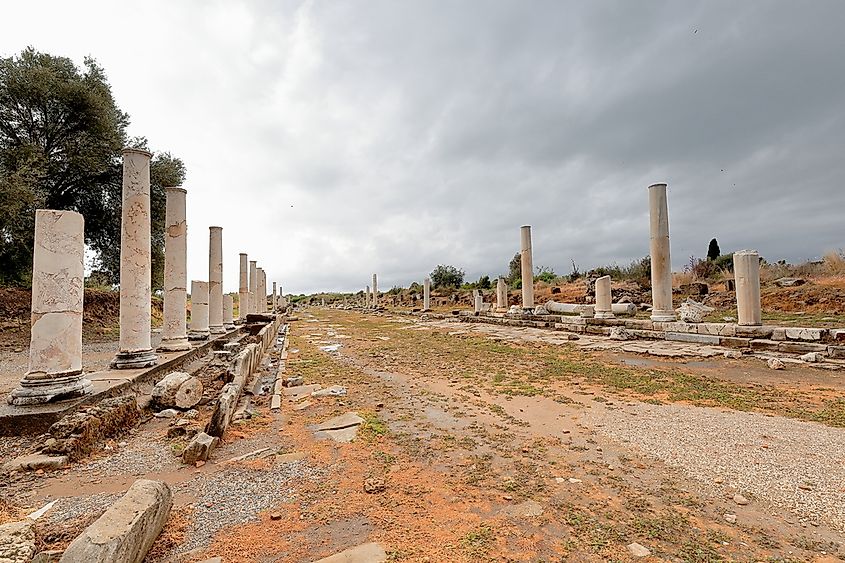 The colonnaded of Ancient Antioch.