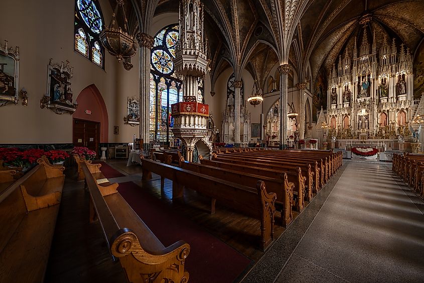 Detroit, Michigan -USA- February 6, 2024:  Sweetest Heart of Mary Roman Catholic Church of Detroit. Editorial Photo Credit: J.A. Dunbar Shutterstock. 