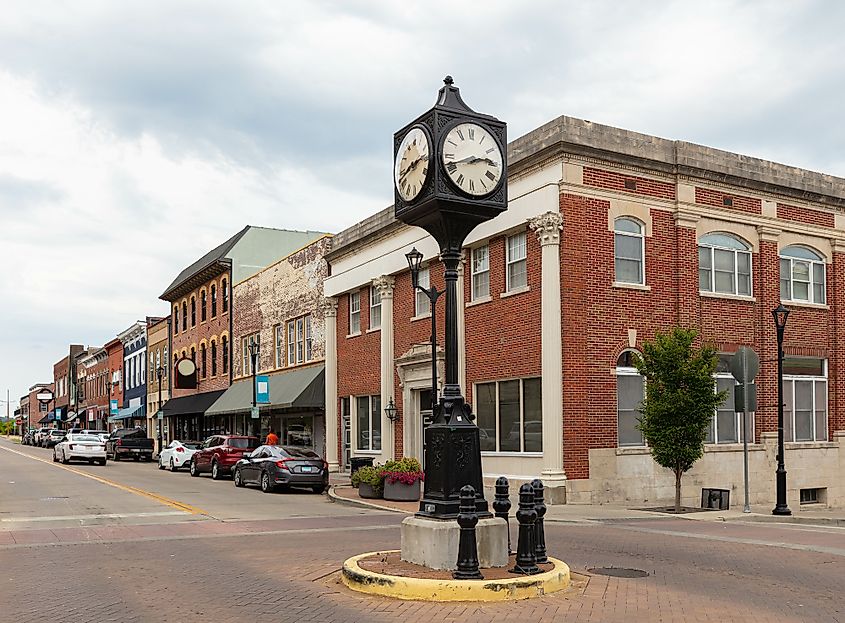 The historic district in Cape Girardeau, Missouri.