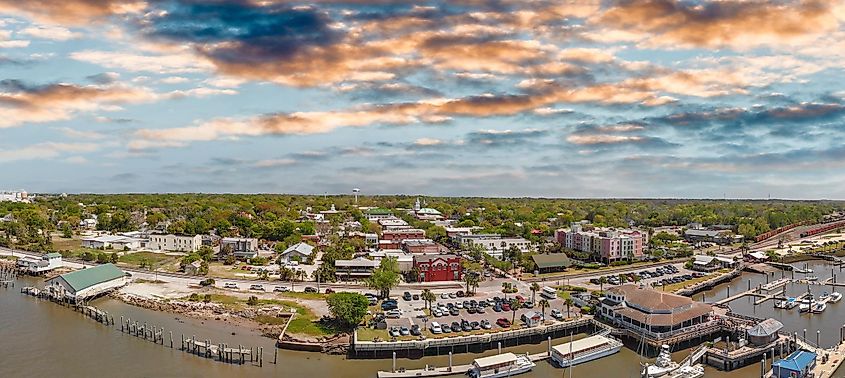 Aerial view of Fernandina Beach