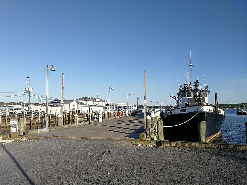 The harbor at Greenport, New York.