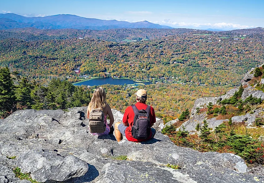 Grandfather Mountain State Park near Banner Elk, North Carolina.