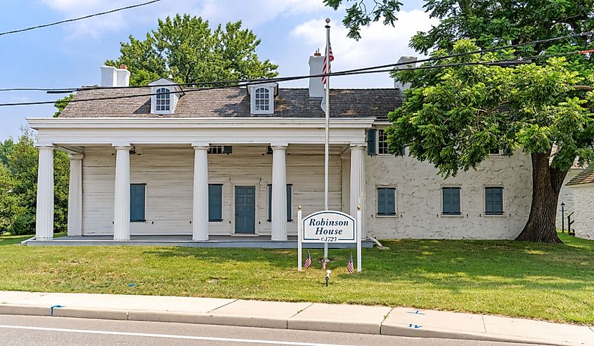 The Robinson House is the original settlement on Naaman's Creek in Claymont, Delaware. Image credit Rosemarie Mosteller via Shutterstock