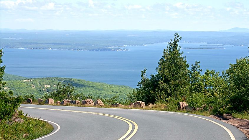 The Schoodic National Scenic Byway in Maine
